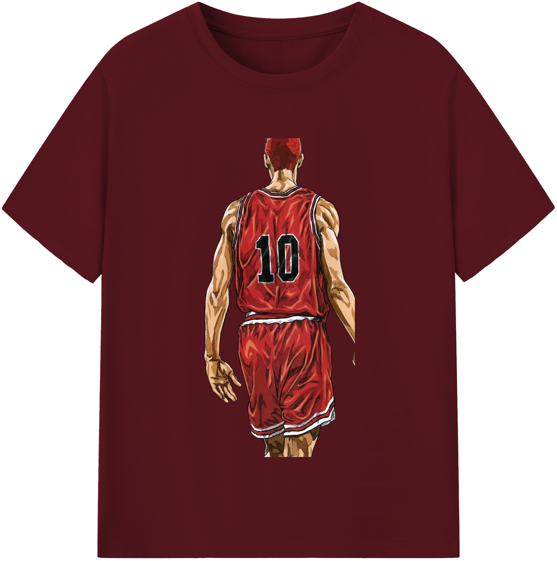 SLAM DUNK／スラムダンク 綿100％半袖Tシャツ（フロントプリント）